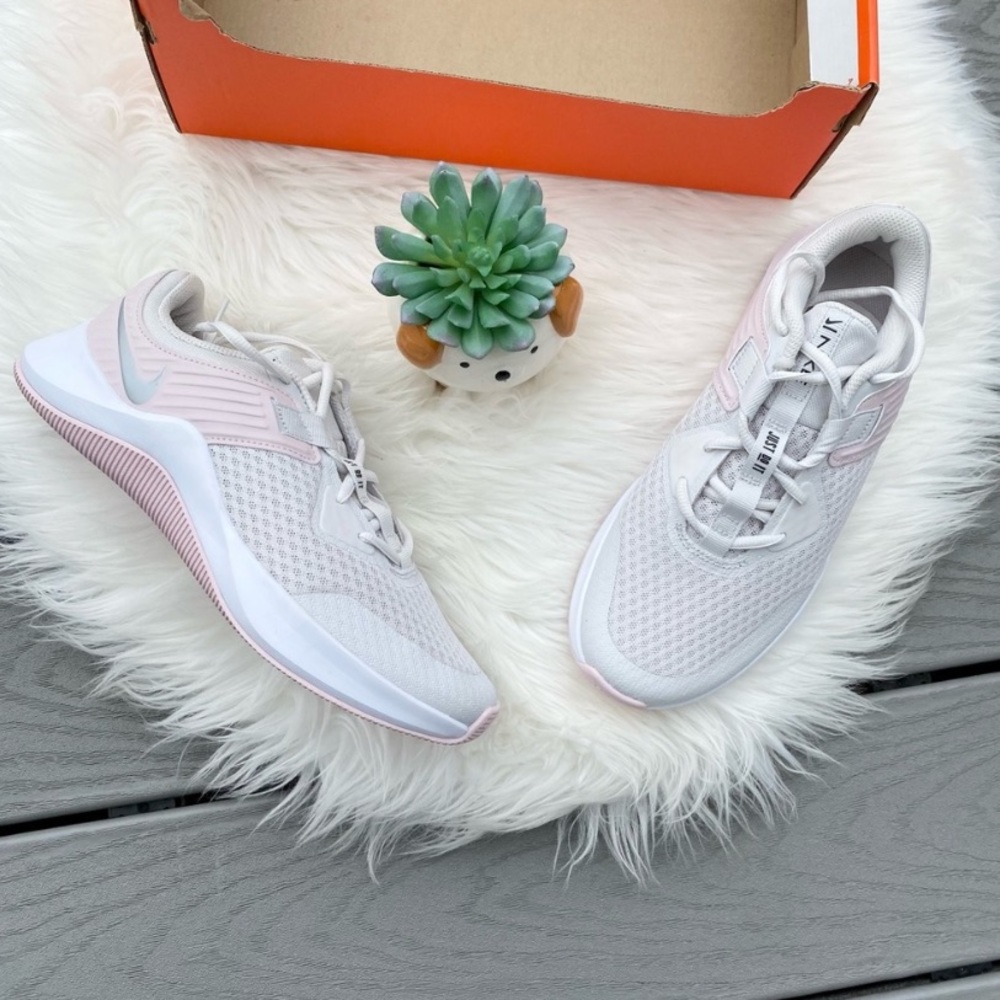 Womens Pink and White Nike Trainer Sneakers